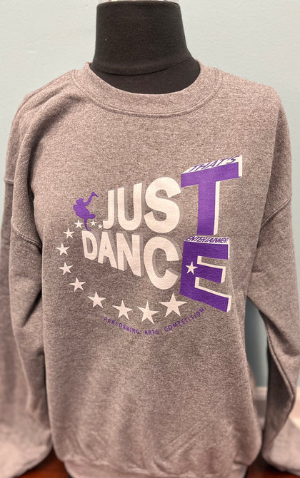 TE Just Dance Slate Grey Sweatshirts with Purple - TECOMPS