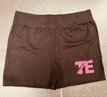 TE Black Shorts with pink - TECOMPS