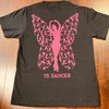 TE Black & Pink Butterfly Dancer Tee w/ Pink