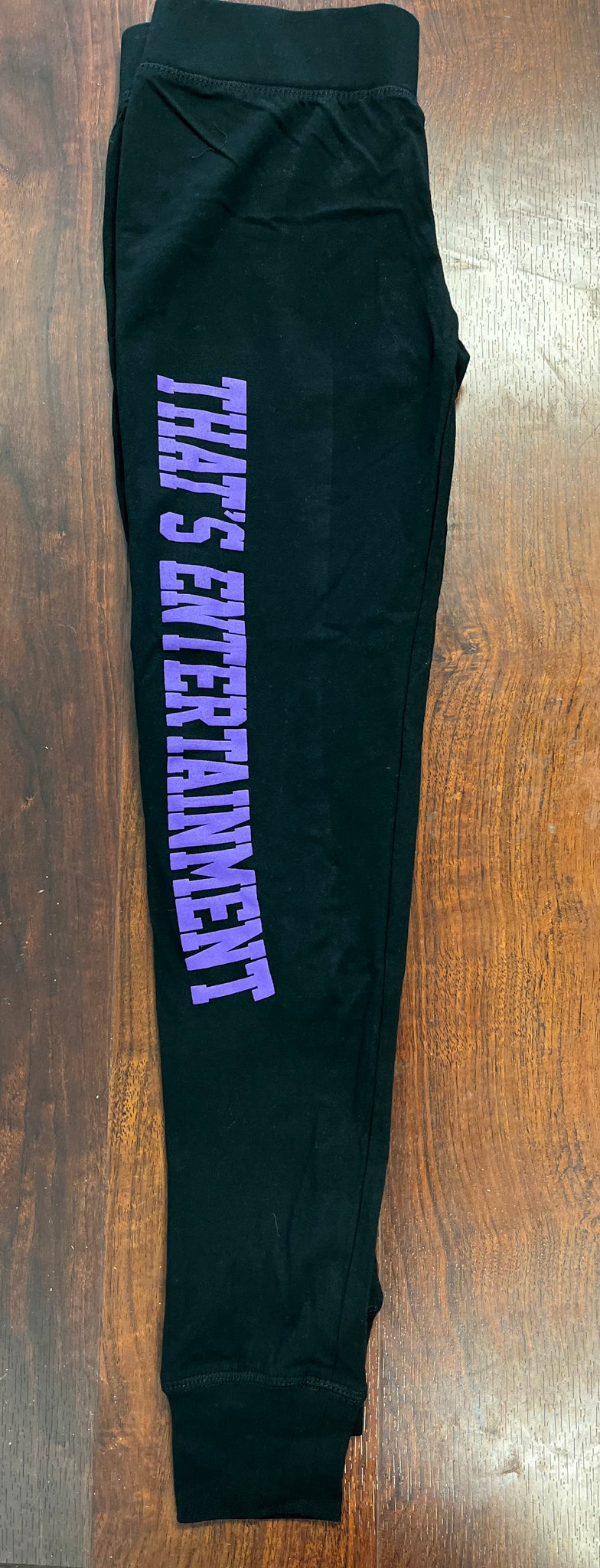 TE Black Purple Joggers TECOMPS