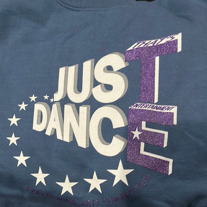Just Dance Lite Blue w/Purple Sparkles Sweatshirt - TECOMPS
