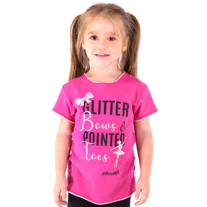 Glitter Bows & Pointed Toes Shirt - TECOMPS
