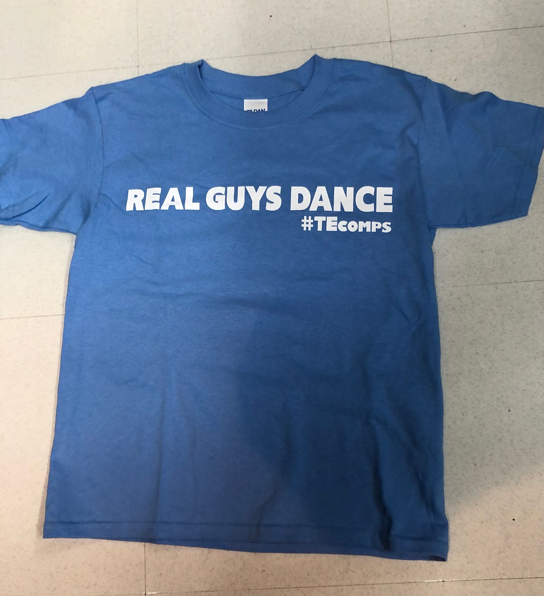 Real Guys Dance T Shirts Light Blue