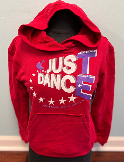 TE Just Dance Hoodie Red with Purple - TECOMPS