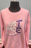 TE Just Dance Pink Sweatshirts with Purple Sparkles