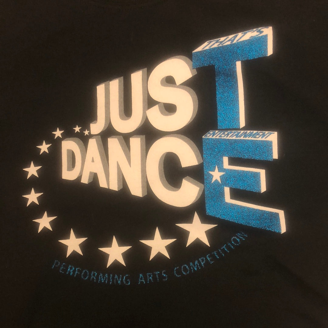 TE Just Dance Sweatshirt Black w Blue Sparkles