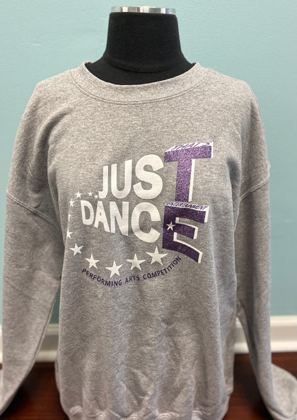 TE Just Dance Grey Sweatshirts with Purple Sparkles - TECOMPS