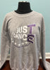 TE Just Dance Grey Sweatshirts with Purple Sparkles