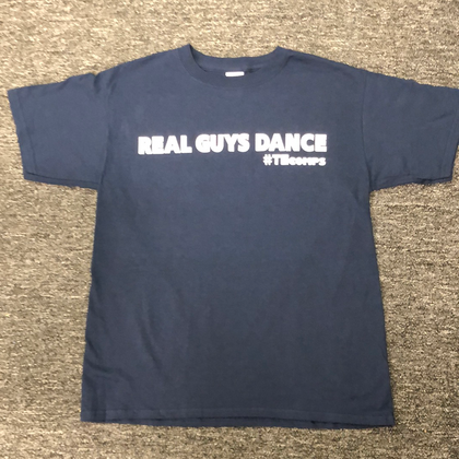 Real Guys Dance Navy T-Shirt - TECOMPS