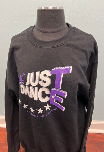 TE Just Dance Sweatshirt Black with Purple - TECOMPS