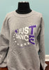 TE Just Dance Grey Sweatshirts with Purple