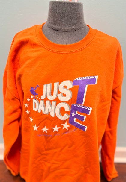 TE Just Dance Sweatshirt Neon Orange with Purple - TECOMPS