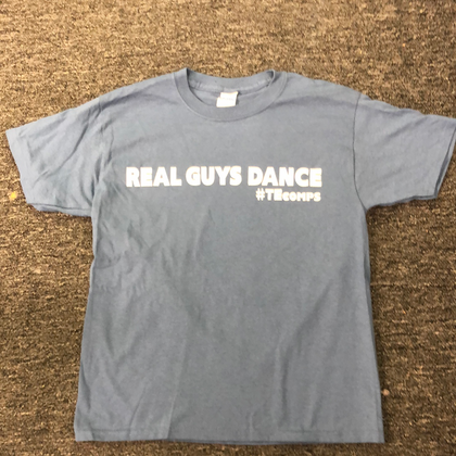 Real Guys Dance Grey Blue T-Shirts - TECOMPS