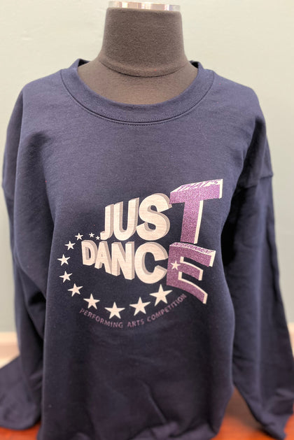 TE Just Dance Sweatshirts Navy w/ Purple Sparkles - TECOMPS